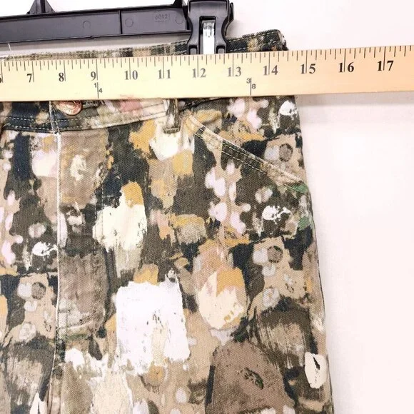 Anthropologie Pilcro Carpenter Jeans Ultra High-Rise Relaxed Women 27 Watercolor - Picture 6 of 14